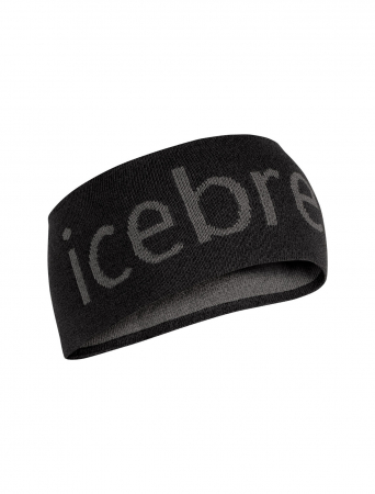 sepci bandane caciuli - Banda cap merino unisex ICEBREAKER logo gri