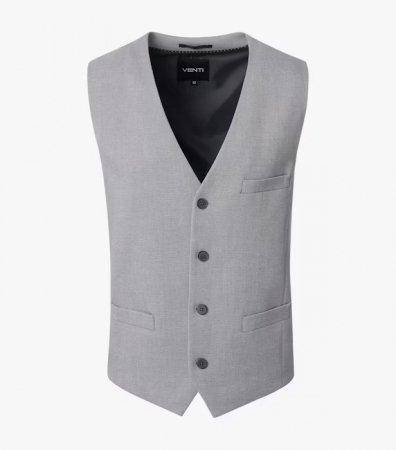 veste stofa - Vesta costum mix&match barbati VENTI gri deschis