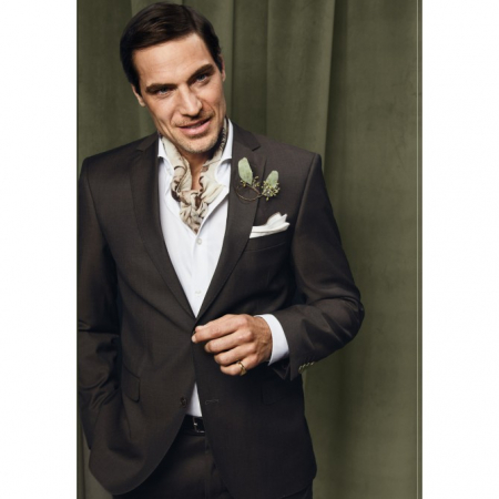 Vesta mix&match CARL GROSS Stan pentru costum Modern Fit maro [4]