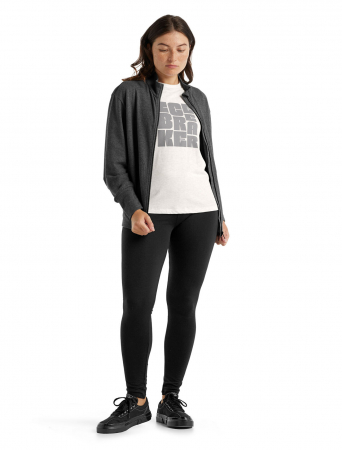 Bluza midlayer merino cu fermoar femei ICEBREAKER Central gri [2]