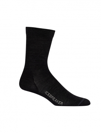 sosete sport - Sosete merino femei ICEBREAKER LifestyleUltralightCrew negre