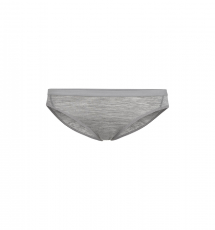 pijamale lenjerie de corp - Bikini merino femei ICEBREAKER Siren gri