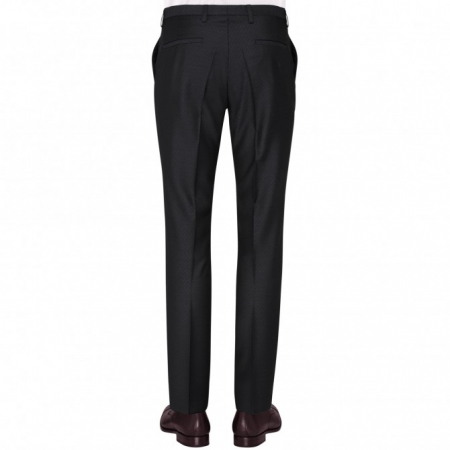 Pantaloni mix&match CLUB of GENTS Pascal pentru costum Diamond design Slim Fit negru [1]