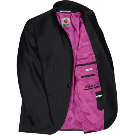 Sacou mix&match CLUB of GENTS Pete pentru costum Diamond design Slim Fit negru [2]