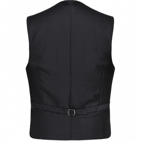 Vesta mix&match CLUB of GENTS Philipp pentru costum Diamond design Slim Fit negru [1]