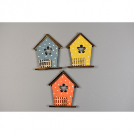 Miniaturi de Craciun - Casuta decor din lemn