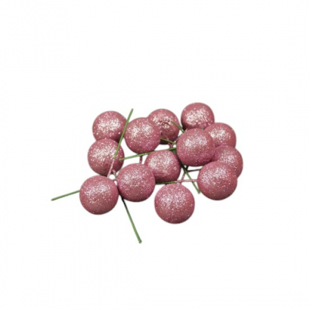 Accesorii Craciun - Cirese festive 2,5 cm