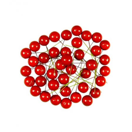 Accesorii Craciun - Cirese festive 2,5 cm