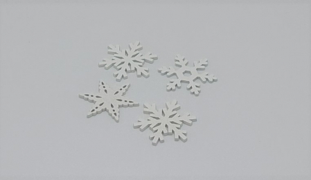 Accesorii Craciun - Fulgi din lemn