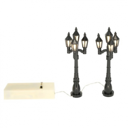 Miniaturi de Craciun - Ghirlanda mini tip candelabru cu baterie