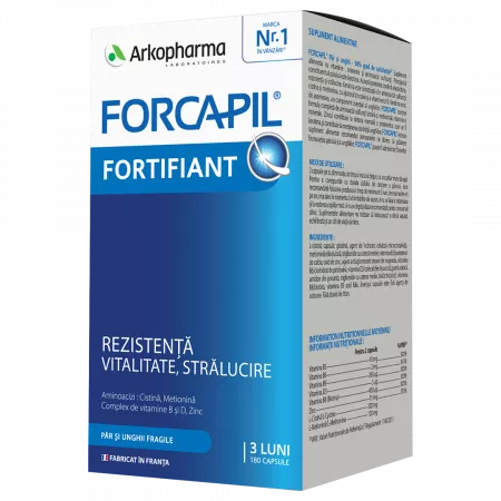 Arkopharma - Forcapil par si unghii, 180 capsule, Arkopharma