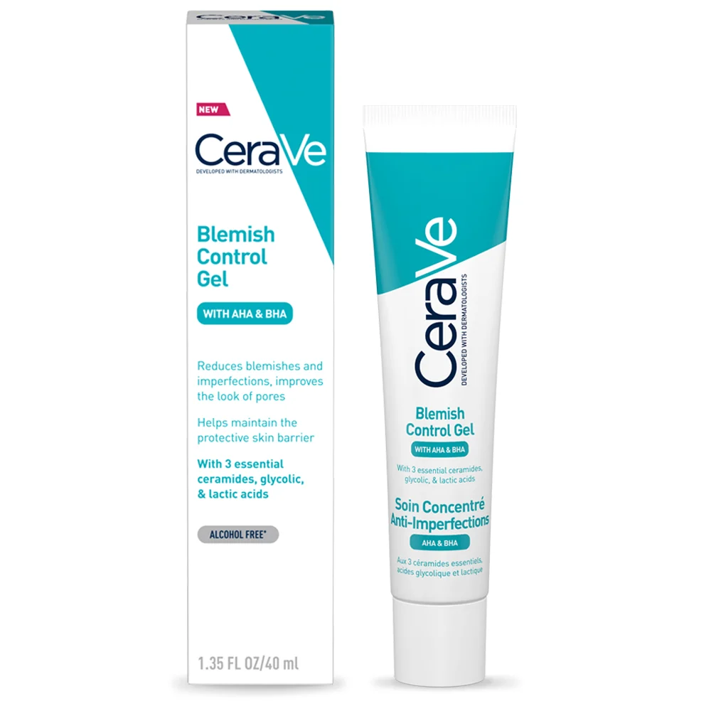 CeraVe - Gel anti-imperfectiuni pentru ten cu tendinta acneica cu AHA si BHA, CeraVe