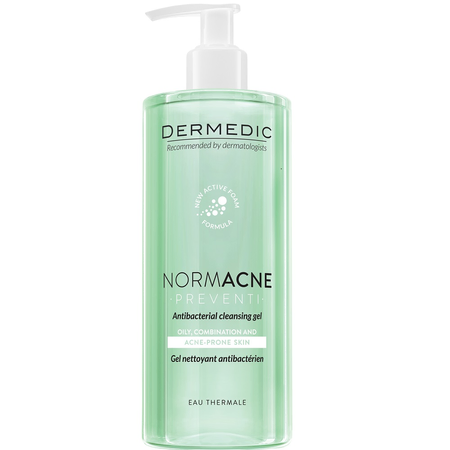 Dermedic - Gel de curatare antibacterian pentru fata, hipoalergenic, cu apa termala, Normacne