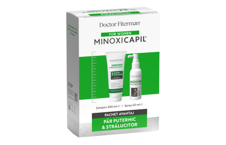 Doctor Fiterman - Pachet MINOXICAPIL Women - Spray 60 ml + Sampon 200 ml, Doctor Fiterman
