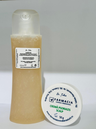 Psoriazis - Pachet tratament psoriazis scalp - sampon ketoconazol + unguent psoriazis scalp