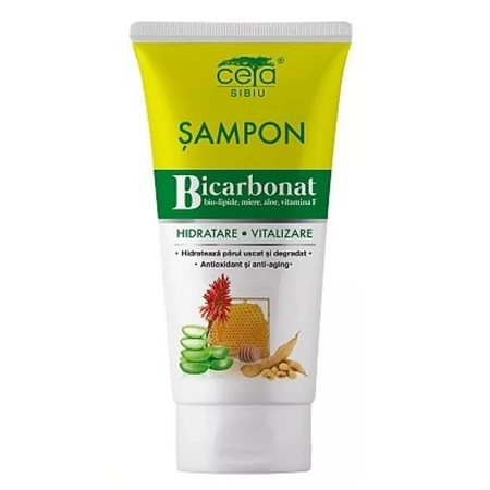 Ceta Sibiu - Sampon cu bicarbonat pentru hidratare si vitalizare, 200 ml, Ceta Sibiu
