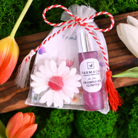 Ser contur ochi cu peptide si acid hialuronic - martisor