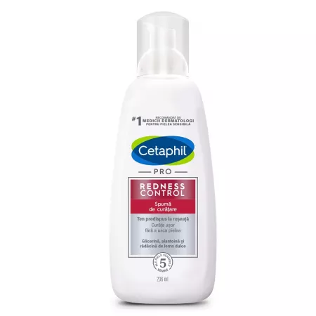 CETAPHIL - Spuma de curatare Redness Control PRO, 236 ml, Cetaphil