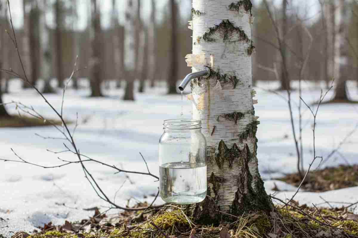 3. Seva de mesteacan - beneficii si proprietati terapeutice_Procesul de colectare a sevei de mesteacan in mod traditional