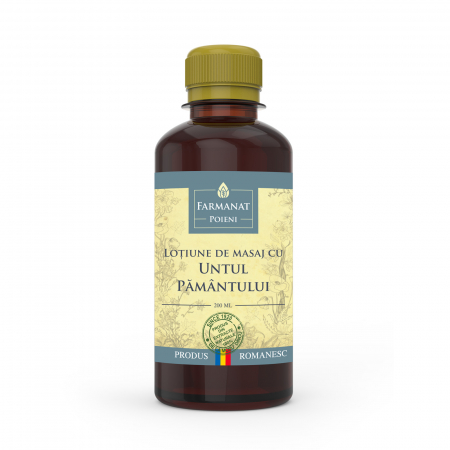 Antiinflamator, dureri osoase - Loţiunea de masaj cu untul pământului - 200ml