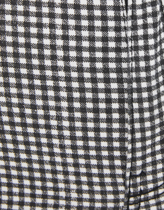 pantaloni in carouri alb si negru bershka [6]