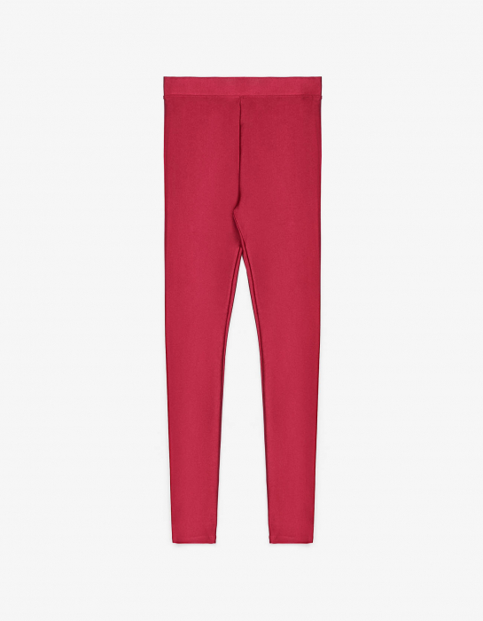 pantaloni roz bershka stretchy leggings [5]