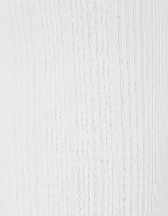 pantaloni albi bershka evazati cu striatii [6]
