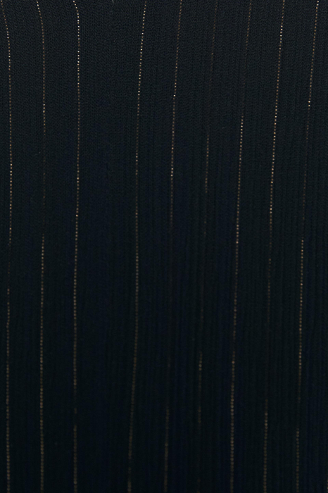 rochie mini neagra zara cu dungi din fibre metalizate [7]