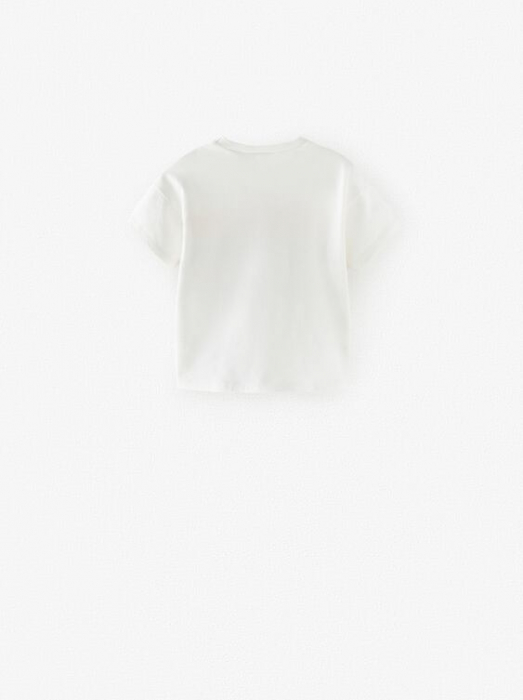 tricou alb cu dungi colorate zara [2]