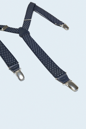 bretele elastice bleumarin cu buline albe zara [1]
