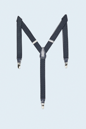 bretele elastice bleumarin cu buline albe zara [0]