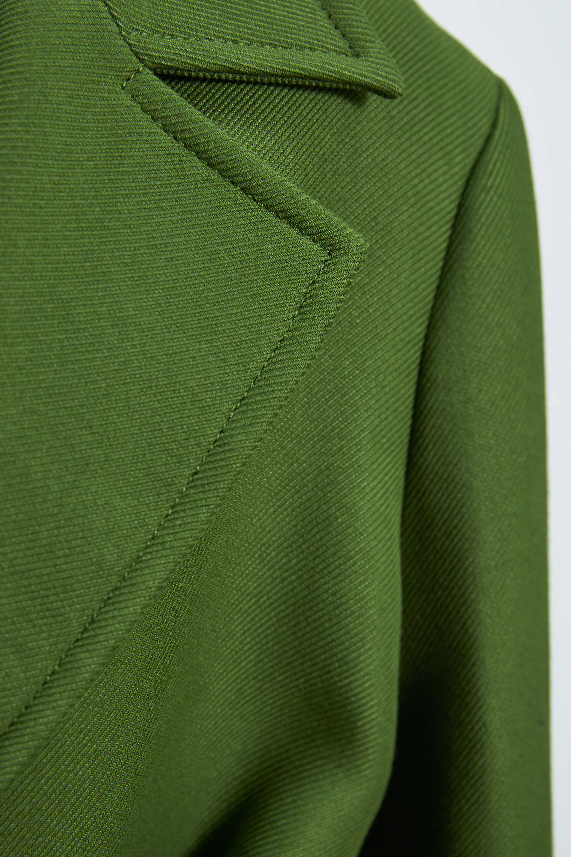 palton verde zara cu cordon [6]