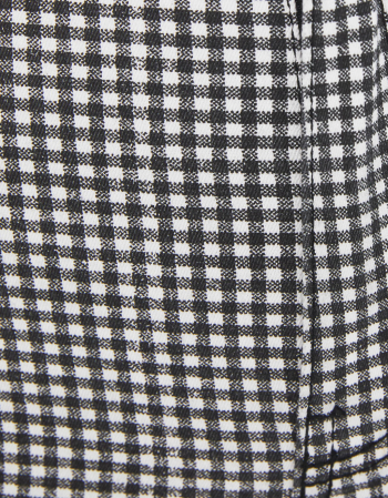 pantaloni in carouri alb si negru bershka [5]