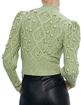 pulover tricotat verde zara cu model [1]