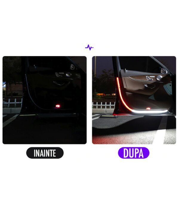 Set 2x Banda LED Tuning 2 culori pentru portiere [5]