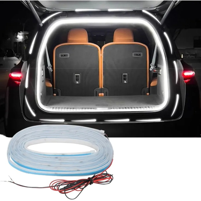 Banda auto LED iluminat portbagaj cu iluminare DINAMICA lumina alb-rece universala 12V - SFX [4]