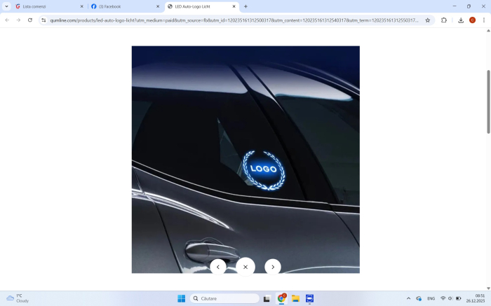 Emblemă Luminoasă LED Auto cu Logo NISSAN - set 2 bucati [5]