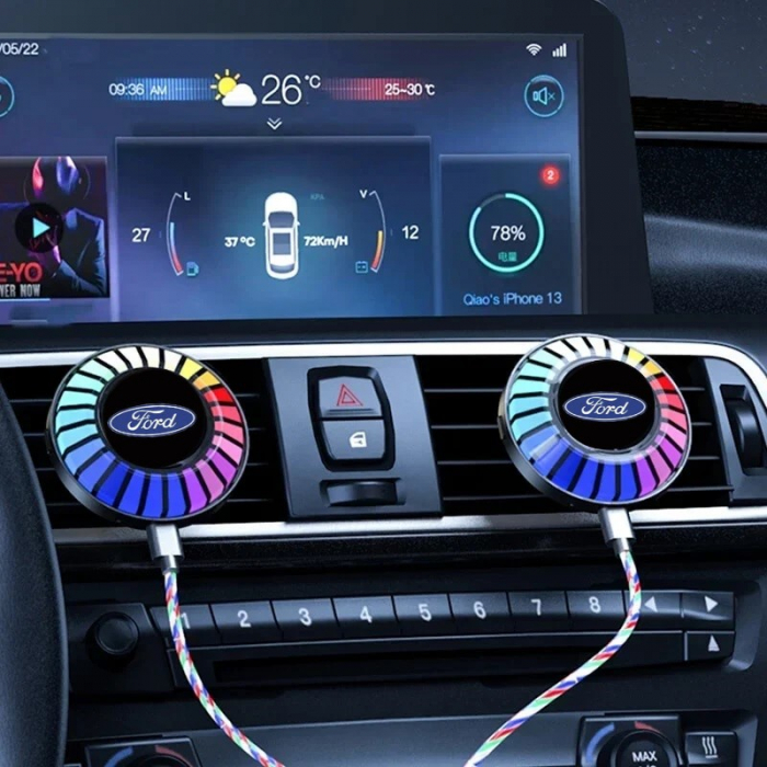 Odorizant auto iluminat RGB FORD - conexiune Bluetooth [2]