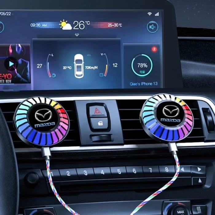 Odorizant auto iluminat RGB MAZDA - conexiune Bluetooth [2]