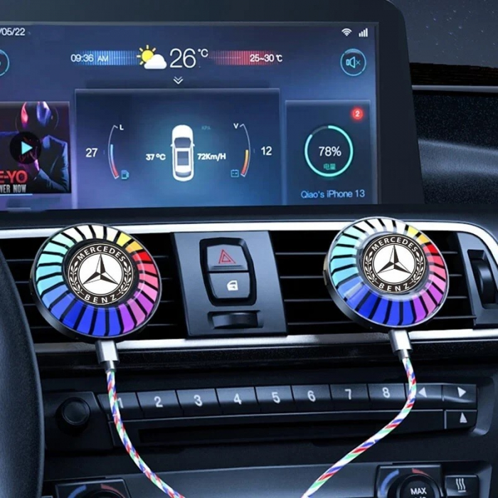 Odorizant auto iluminat RGB MERCEDES - conexiune Bluetooth [2]