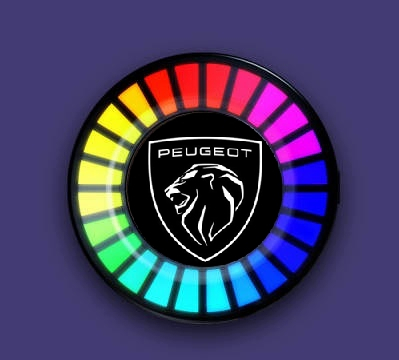 Odorizant auto iluminat RGB PEUGEOT - conexiune Bluetooth [2]