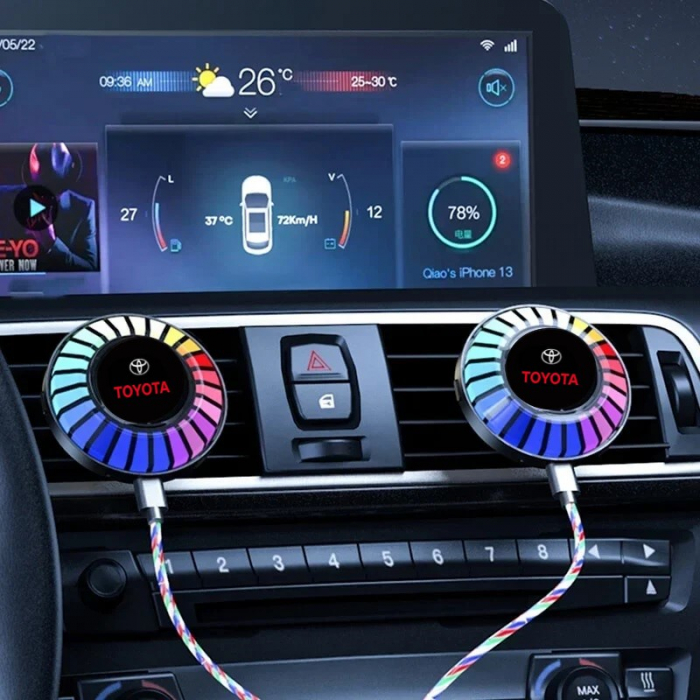 Odorizant auto iluminat RGB TOYOTA - conexiune Bluetooth [2]
