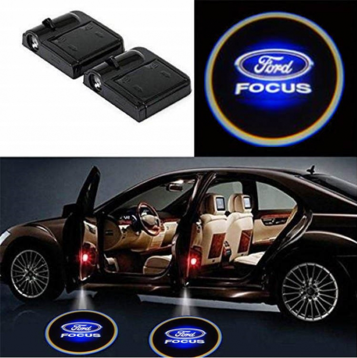 Set 2 Lampi Proiectoare Led Logo Universale Ford Focus [1]