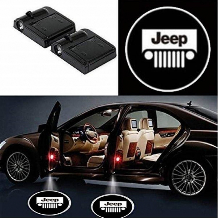 Set 2 Lampi Proiectoare Led Logo Universale JEEP [1]