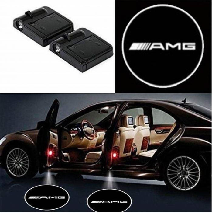 Set 2 Lampi Proiectoare Led Logo Universale MERCEDES AMG [1]