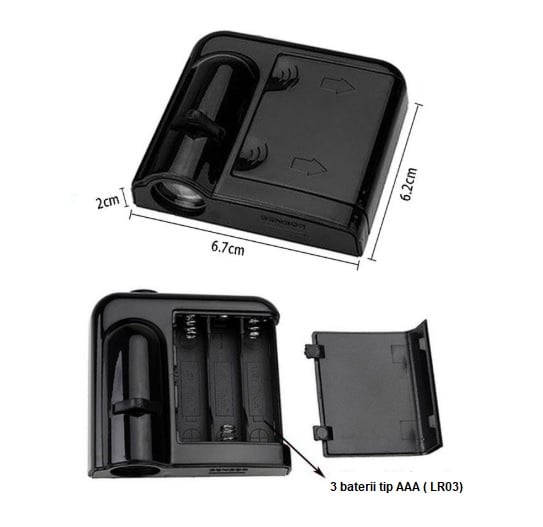 Set 2 Lampi Proiectoare Led Logo Universale TAXI [5]