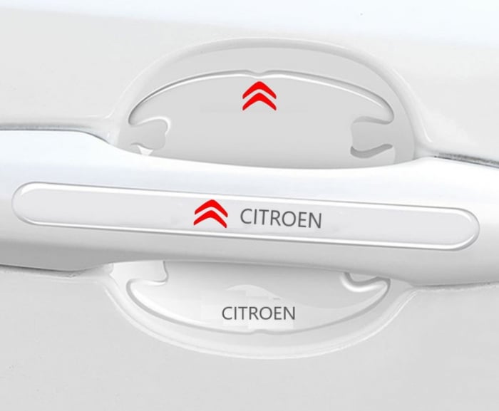 Set 8 Stikere - Autocolante Transparente pentru Protectie Zgarieturi Manere Usa - CITROEN [2]