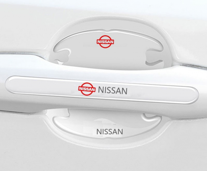Set 8 Stikere - Autocolante Transparente pentru Protectie Zgarieturi Manere Usa - NISSAN [2]