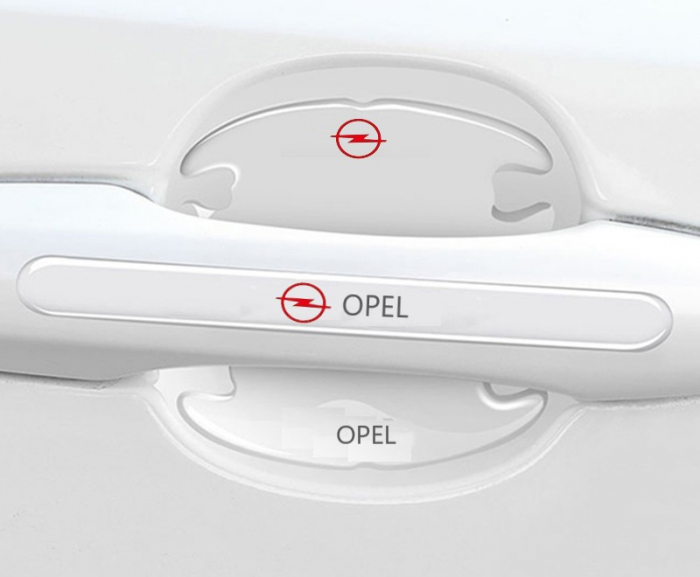 Set 8 Stikere - Autocolante Transparente pentru Protectie Zgarieturi Manere Usa - OPEL [2]