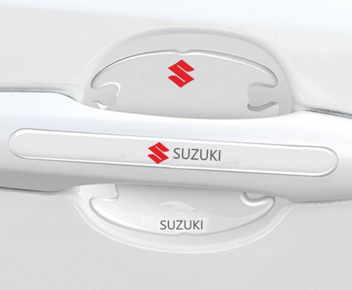 Set 8 Stikere - Autocolante Transparente pentru Protectie Zgarieturi Manere Usa - SUZUKI [2]